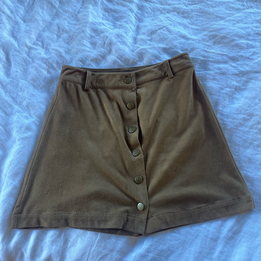 Marine Layer Suede A-line Skirt